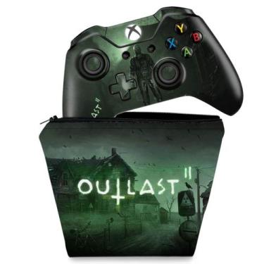 Imagem de Capa Case E Skin Compatível Xbox One Fat Controle - Outlast 2 - Pop Ar