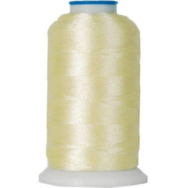 Imagem de Threadart Linha de bordado de máquina de poliéster da The Spool - 1000 m - 40 wt - Centenas de opções de cores - amarelo pálido - nº 151