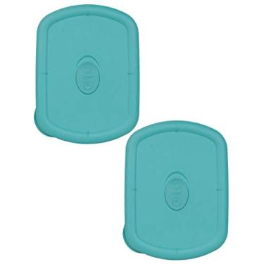 Imagem de Pyrex 8212-VPC 3 – tampa turquesa de substituição retangular ventilada, Turquoise, 3-Quart, 2