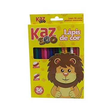 Imagem de Lápis de Cor 36 Cores Sextavado ZOO KZ2609 - KAZ