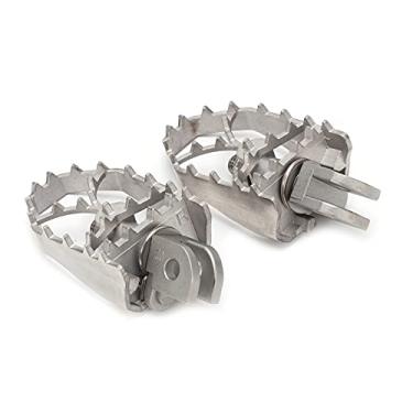 Imagem de Crazy Sales Pedais de pé, antiderrapante, giratório, 360°, confortáveis, apoios de pé de motocicleta de aço inoxidável para substituição de peças de motocicleta para FJ-09 2015-2020