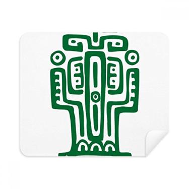 Imagem de Mexico Totems Pano de limpeza de cactos da civilização Antiga Limpador de tela 2 peças Tecido de camurça