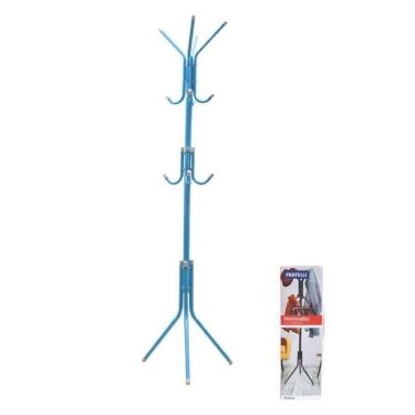 Imagem de Cabideiro Mancebo 8 Ganchos De Chão Azul Menino Fratelli