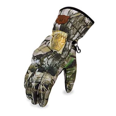 Imagem de MTR Luvas de inverno quentes de dedo inteiro, luvas impermeáveis para motociclismo com tela sensível ao toque Equipamento de corrida profissional para passeios ao ar livre, camuflagem, GG