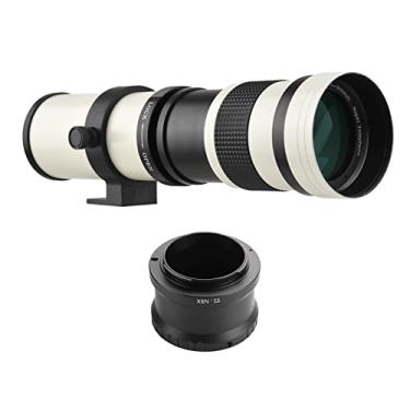 Imagem de Yuwao Câmera Mf Super Teleobjetiva Zoom Lente F/8.3-16 420-800Mm T Montagem Com Anel Adaptador De Montagem Nex Substituição Universal De Rosca De 1/4