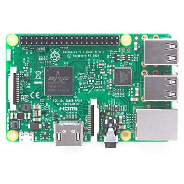 Imagem de Raspberry Pi 3 Model B: Computador de placa única com Wi-Fi, Bluetooth 4.1, 4 portas USB e 1 GB de RAM