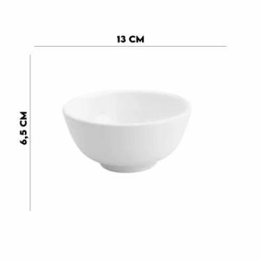 Imagem de Jogo 12 Bowls De Porcelana Branco Clean 330ml Lyor