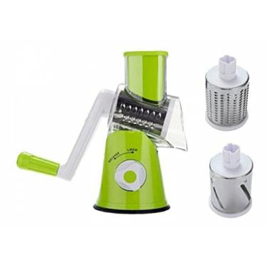 Imagem de Cortador Fatiador Verde Legumes 3 Laminas Verduras Ralador