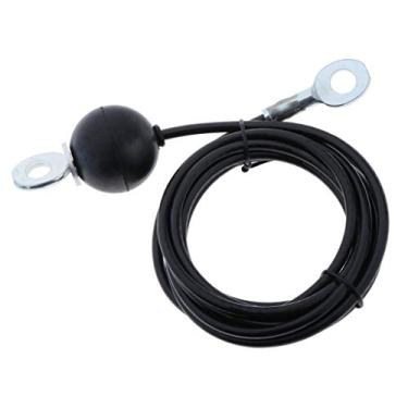 Imagem de WeiLaiKeQi Sistema de cabo de aço fitness de 6 mm para equipamento de ginástica LAT, puxar para baixo, sistema de cabo de polia de fitness, máquina de cabo, fixo de 2 m