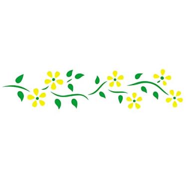 Imagem de Stencil de Acetato para Pintura OPA Simples 06 x 30 cm - 799 Ramo de Margaridas