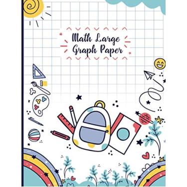Imagem de Graph Paper for Multiplication: Math Large Graph Paper notebook for kids 1/2 inch squares - Math Composition Book for Elementary School Student