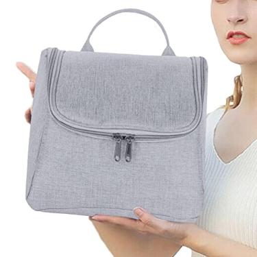 Imagem de Saco de Toalete Grande Suspenso | Mulheres Viagem Saco de Maquiagem à Prova D' Água Escova De Dentes Kits De Higiene Pessoal Organizador Sacos - Suporte cosmético para conjunto de pincéis, Aelevate