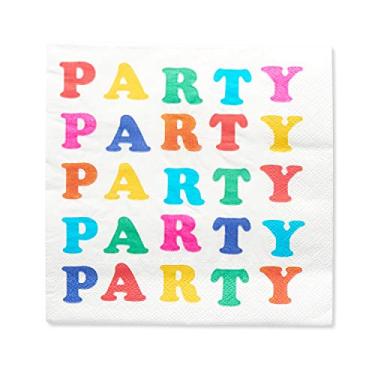 Imagem de American Greetings Rainbow Party Supplies Guardanapos para almoço, 50 unidades