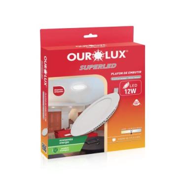 Imagem de Plafon Led de Embutir 12W Bivolt 4000K Redondo