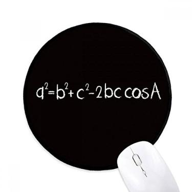 Imagem de DIYthinker Math Kowledge Triângulo fórmula mouse pad desktop escritório tapete redondo para computador