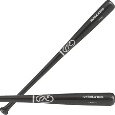 Imagem de Taco de beisebol juvenil Adirondack Ash Wood da Rawlings, Preto, 31 inch/24 oz