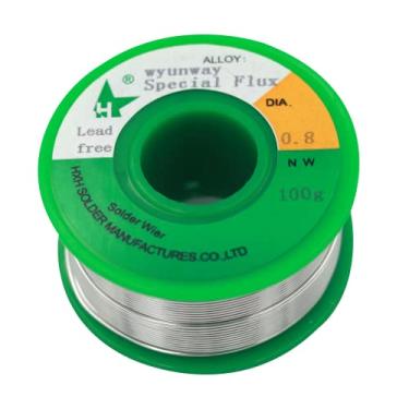 Imagem de Fio de solda sem chumbo, Fluxo especial no fio de solda, para solda de aço inoxidável, folhas de ferro, etc., fio de solda multifuncional 0,8 mm 100 g