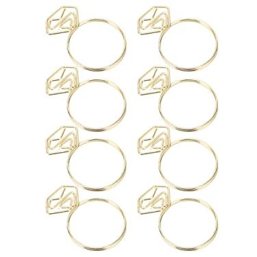 Imagem de Clipes de Fichários, Clipes de Memorando de Papel, 100 Unidades, Clipes de Papel Fofos, Alfinetes, Grampos de Papel de Metal para Artigos de Papelaria de Escritório (Ouro)