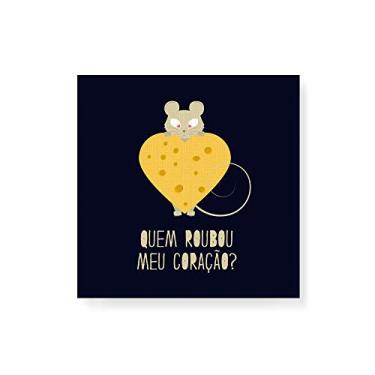 Imagem de Arte Maníacos Quadro Decorativo em Tela Canvas Quem roubou meu queijo - 30x30cm