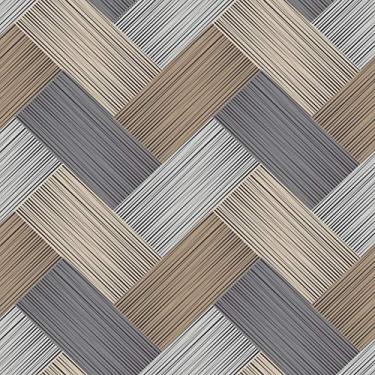 Imagem de Papel de Parede para Sala Entrelaçado Fibras 57x270cm