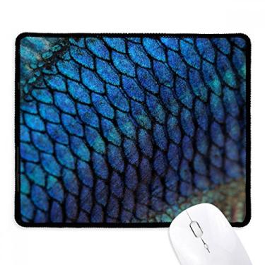 Imagem de Mouse pad Fish Blue Mystery Enlarge borda costurada Tapete de borracha para jogos