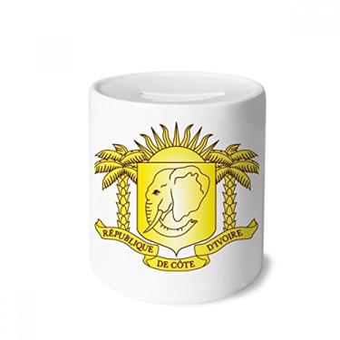 Imagem de DIYthinker Porta-moedas com emblema nacional Coate D'Ivoire Porta-moedas de cerâmica presente de cofrinho