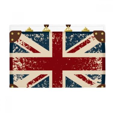 Imagem de DIYthinker Union Jack – Tapete de porta de banheiro com bandeira da Grã-Bretanha, tapete de chão antiderrapante
