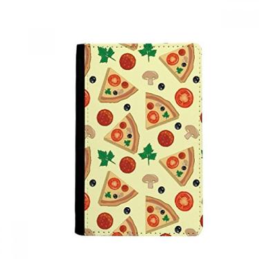 Imagem de Carteira porta-cartões Mushroom Pizza Italy Tomate Foods Porta-passaporte Notecase Burse