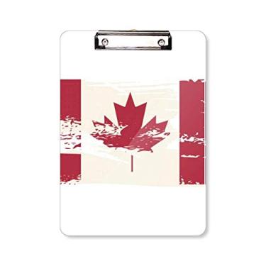 Imagem de Placa de apoio para prancheta com padrão preto e vermelho sabor Canadá A4