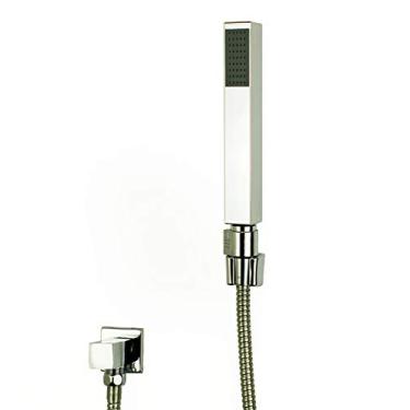 Imagem de Ducha Higienica Retangular 1,20 cm Com Registro Quadrado em Metal 1/4 de Volta