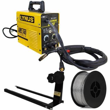 Imagem de Solda Inversora Multiprocesso LIM-140 Power LYNUS c/ Suporte e Arame