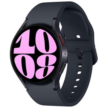 Imagem de Smartwatch Samsung Galaxy Watch6 BT 40mm Grafite Tela Super AMOLED de 1.31", Bluetooth, Wi-Fi, GPS, NFC e Google Wear OS