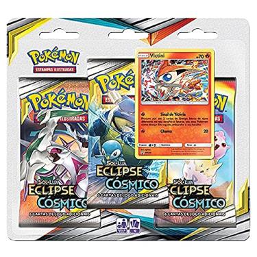 Imagem de Triple Pack Pokémon, Copag, Calebi, Sol E Lua 12, Eclipse Cósmico, 19 Cartas, Copag
