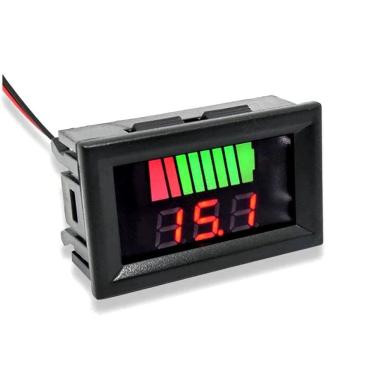 Imagem de Voltímetro Dc 12v Indicar De Nível De Carga Da Bateria
