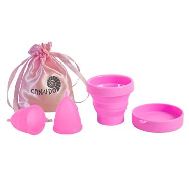 Imagem de Kit Meu Coletor Menstrual Can.u.do Médio Cor:Rosa