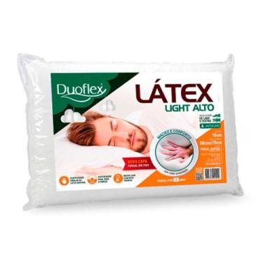 Imagem de Travesseiro Látex Light Alto 16cm Antiácaro - Duoflex