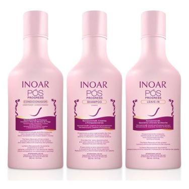 Imagem de Inoar Kit Pós Progressiva Shampoo + Condicionador + Leave In 250ml