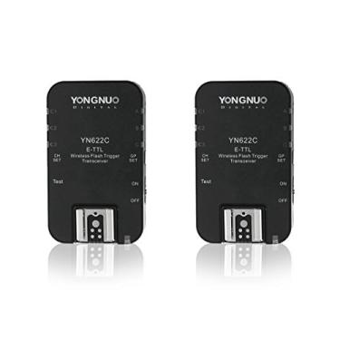 Imagem de Yongnuo Transceptor de flash E-TTL sem fio de 7 canais YN-622 para Canon (pacote com 2)