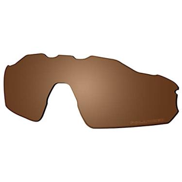 Imagem de SAUCER Lentes de substituição premium para óculos de sol Oakley Radar EV Pitch OO9211 High Defense - Marrom âmbar polarizado