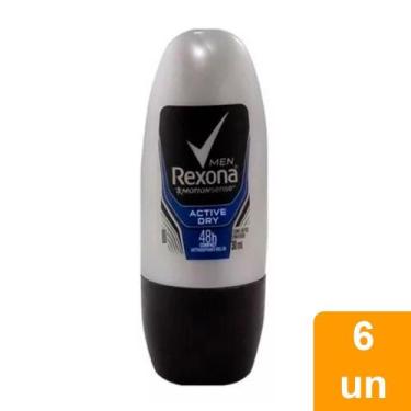 Imagem de Desodorante Rexona Compact Active Dry Roll On 30ml Embalagem Com 6 Uni