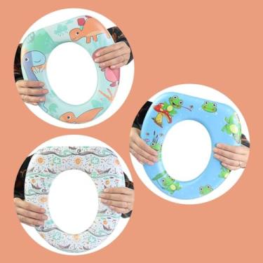 Imagem de Assento para Vaso Sanitário Redutor para Desfralde Infantil Crianças Estampado Menina ou Menino (Masculino)