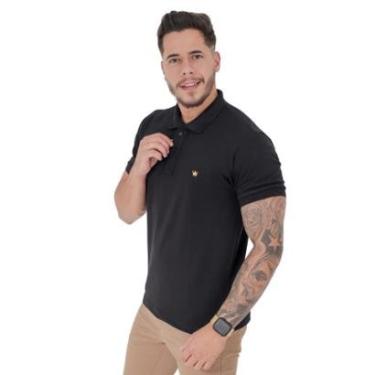 Imagem de Camisa Polo Masculina Moda Social Casual Slim Manga Curta-Masculino