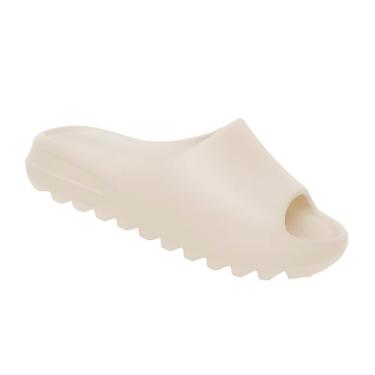Imagem de Chinelo Slide Retro Nuvem Ortopédico EVA Super Leve Macio Unissex Premium (Creme, BR, Adulto, Faixa Numérico, 43, 44)