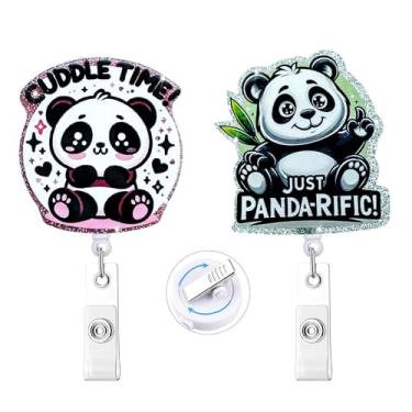 Imagem de HASFINE Porta-crachá engraçado com clipe jacaré, charmoso carretel retrátil para hospital, escola, local de trabalho - presente divertido para enfermeiros, equipe médica e professores