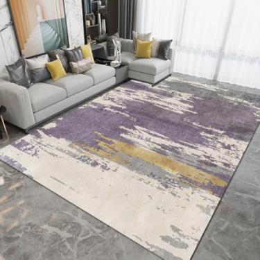Imagem de Tapete para sala de estar, respingo de tinta, área abstrata, quarto grande, tapetes grandes para porta de entrada da sala de estar, lavável, flanela macia, 6.200 x 250 cm, 78,7 x 98 pol.