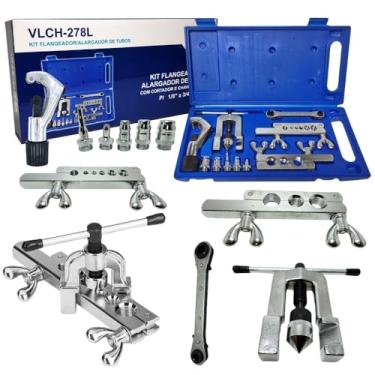 Imagem de Kit Flangeador 278 com Alargador Chave Catraca Cortador de Tubos e Maleta