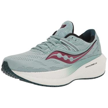 Imagem de Saucony Tênis feminino Triumph 20, Mineral/Baga, 11