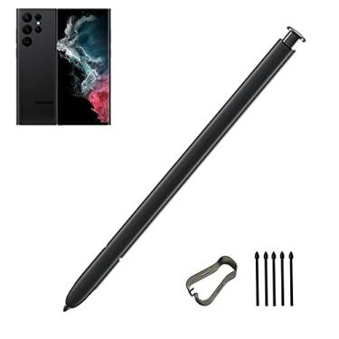Imagem de Caneta de substituição para Galaxy S22 Ultra S para Samsung Galaxy S22 Ultra Stylus Touch S Pen (sem Bluetooth) com pontas (Phantom Black)