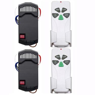 Imagem de WN Ventilador de teto com controle remoto regulável para Hampton Bay, Harbor Breeze, Hunter-53T+R28 KIT 2 PACOTES