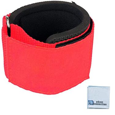 Imagem de Alça de pulso vermelha definitiva: tamanho ajustável, acolchoada para conforto excepcional - perfeita para musculação, crossfit, treinamento de força, ginástica, supino - Aumente a intensidade do seu